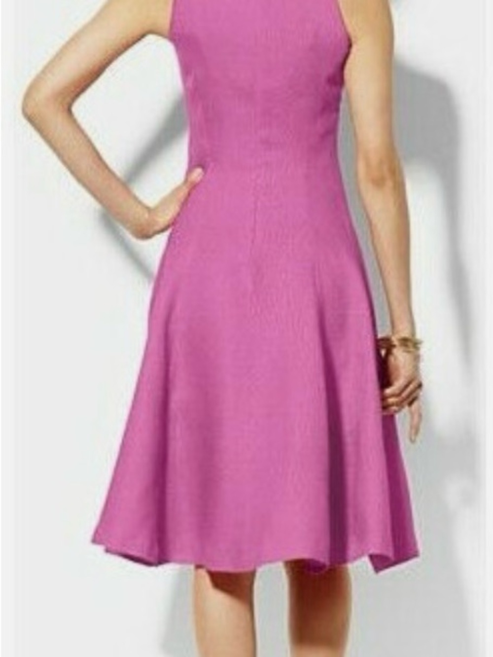 Lauren Ralph Lauren Bright Pink Linen Dress - Picture 13 of 13